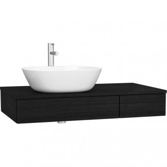 Модуль под раковину VITRA ORIGIN 90 см с выдвижным ящиком, левосторонний, черный дуб Модуль под раковину VITRA ORIGIN 90 см с выдвижным ящиком, левосторонний, черный дуб