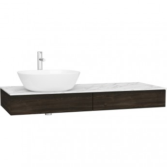 Модуль под раковину VITRA ORIGIN120 см с выдвижным ящиком, левосторонний, темный вяз Модуль под раковину VITRA ORIGIN120 см с выдвижным ящиком, левосторонний, темный вяз